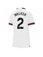 Manchester City Kyle Walker #2 Vieraspaita Naisten 2023-24 Lyhythihainen